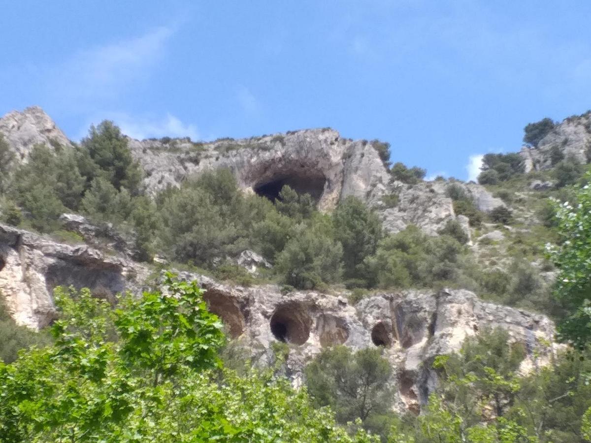 Maison Au Coeur De Fontaine De Vaucluse, Nichee Sur Le Rocher Et Surplombant La Sorgue Fontaine-de-Vaucluse Exterior foto