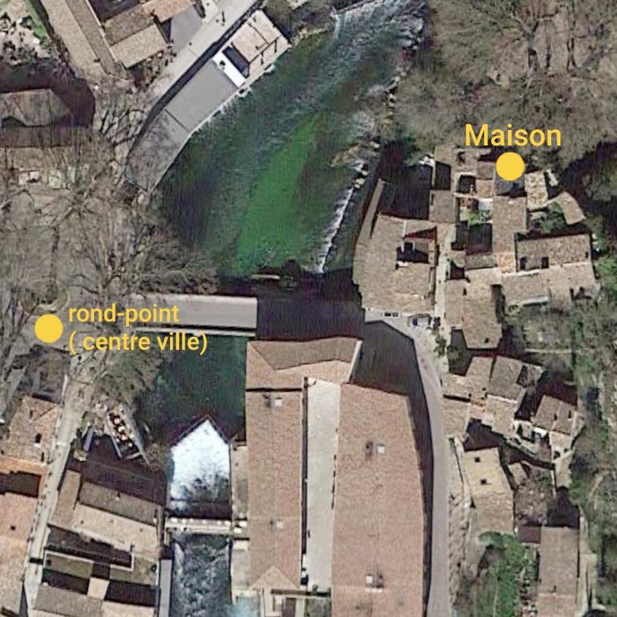 Maison Au Coeur De Fontaine De Vaucluse, Nichee Sur Le Rocher Et Surplombant La Sorgue Fontaine-de-Vaucluse Exterior foto
